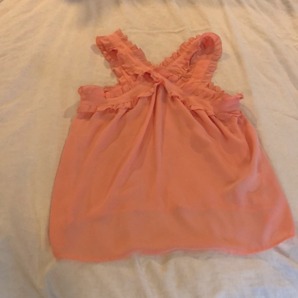 J.Crew ruffle cross neck blouse